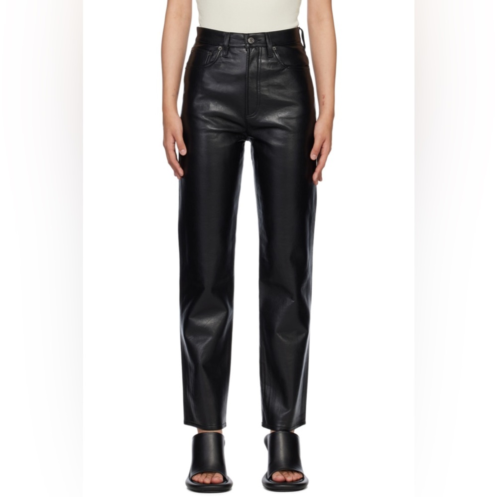 AGOLDE 90s Pinch Waist Leather Pants